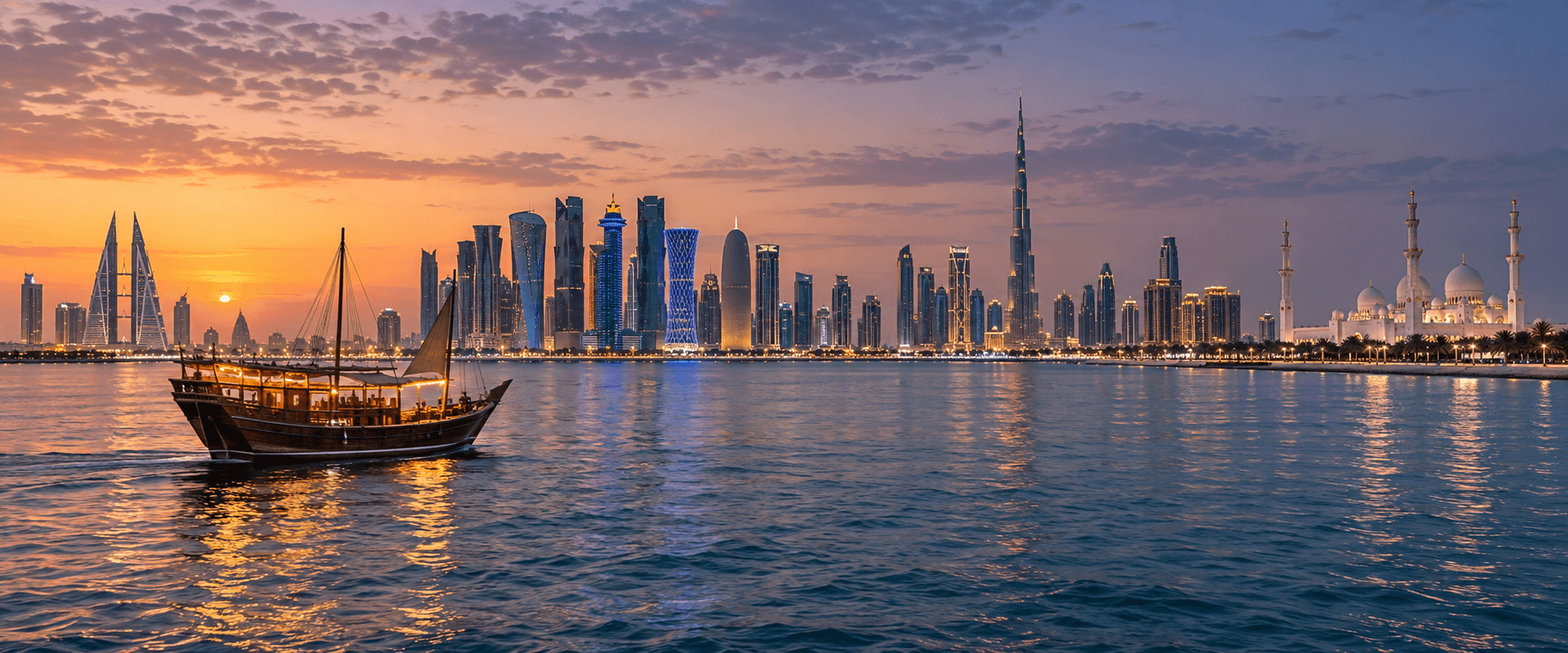 البحرين وقطر والإمارات 8 أيام